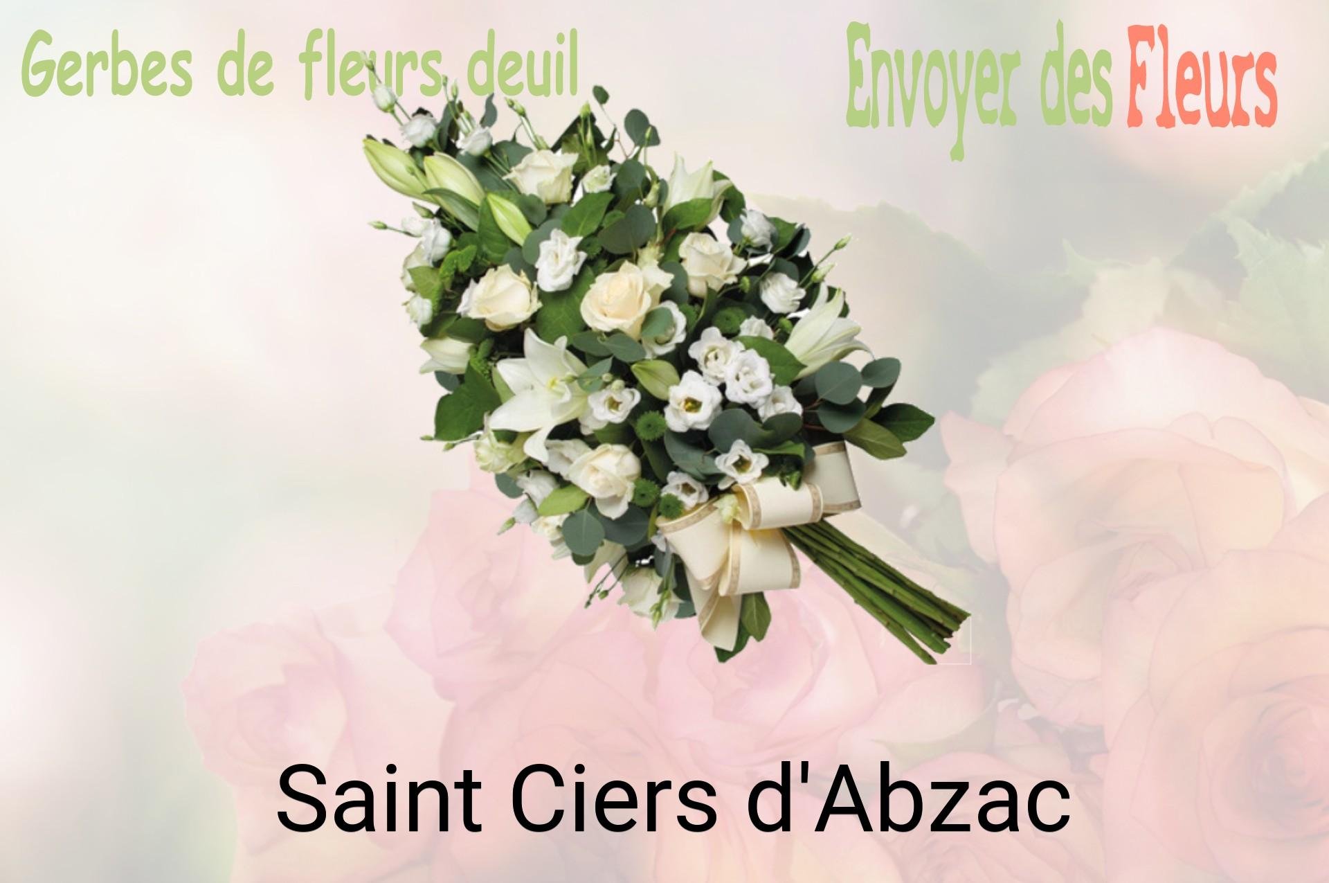 Gerbe de fleurs de deuil livrée à Saint-Ciers-d'Abzac